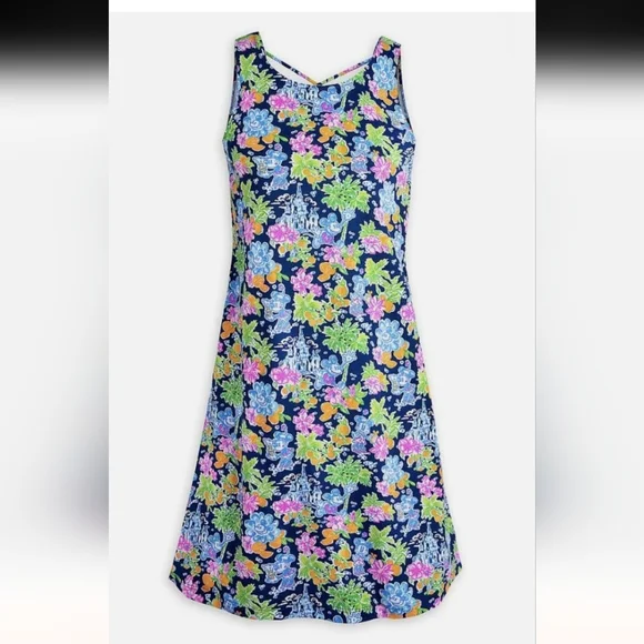 Lily Pulitzer Disney Inspired Floral Sleeveless Dress NWT - Picture 2 of 14